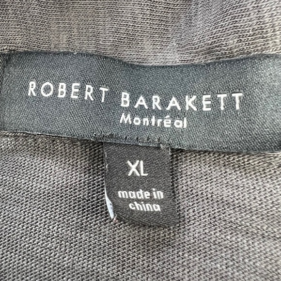 ROBERT BARAKETT Polo Mens XL Gray Short Sleeve Shirt 100% Cotton Casual 42219 - Picture 4 of 12